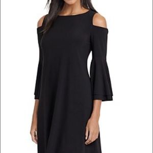 NWT Ralph Lauren Cold Shoulder Bell Sleeve Dress